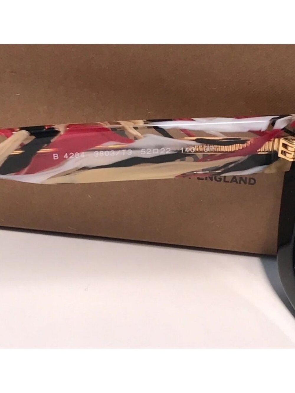 NEW AUTHENTIC Black Square Sunglasses BE4284 3809 - Picture 10 of 10
